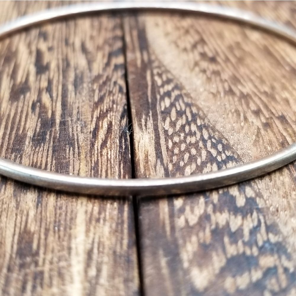 Silver tone slider bracelet B938 - Picture 3 of 4